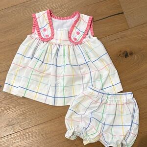 Boutique Pink white outfit by Lulu Bebe